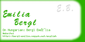emilia bergl business card